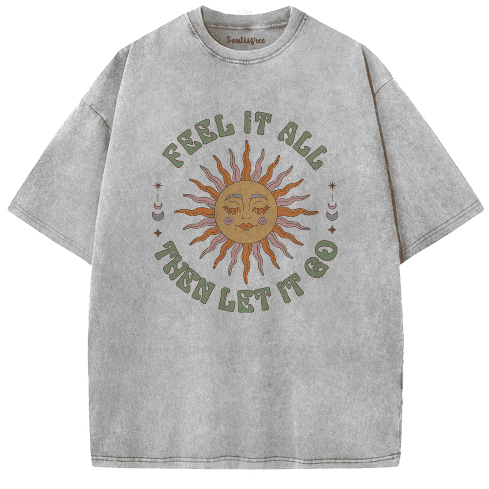 Soulisfree Breathe and Release Artistic Washed Tee