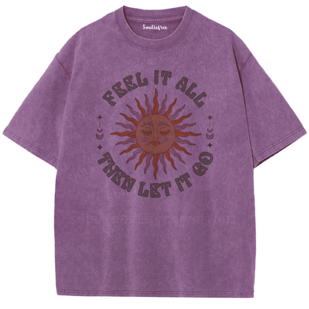 Soulisfree Breathe and Release Artistic Washed Tee