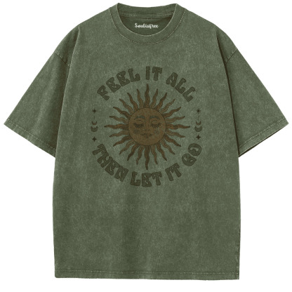 Soulisfree Breathe and Release Artistic Washed Tee