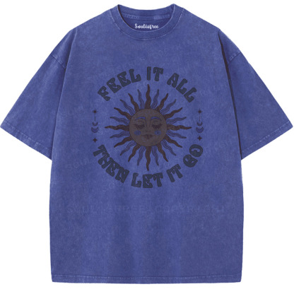 Soulisfree Breathe and Release Artistic Washed Tee