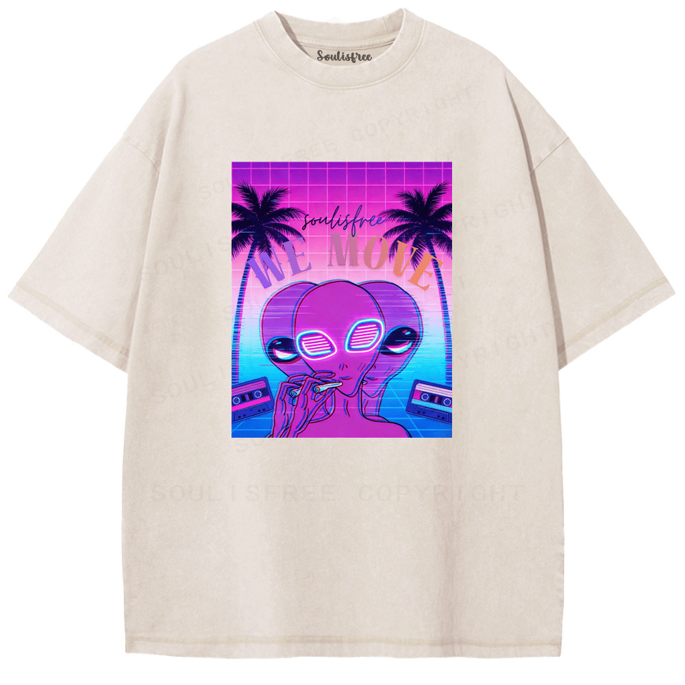 Soulisfree Close But Infinite Apart Artistic Washed Tee