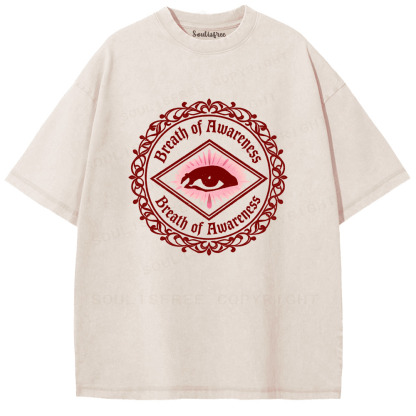 Soulisfree Breath of Awareness Artistic Washed Tee