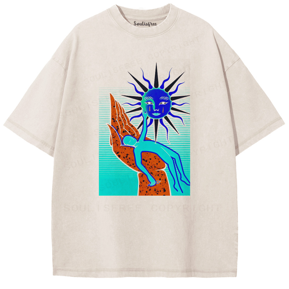 Soulisfree Hands of Heaven Artistic Washed Tee