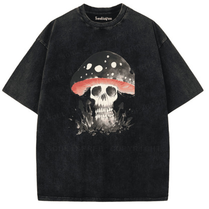 Soulisfree Mushroom Death Artistic Washed Tee