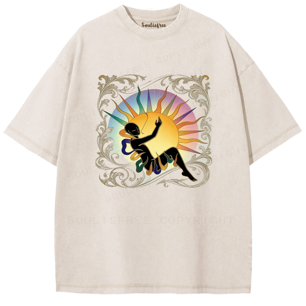 Soulisfree Breath of Awareness Artistic Washed Tee