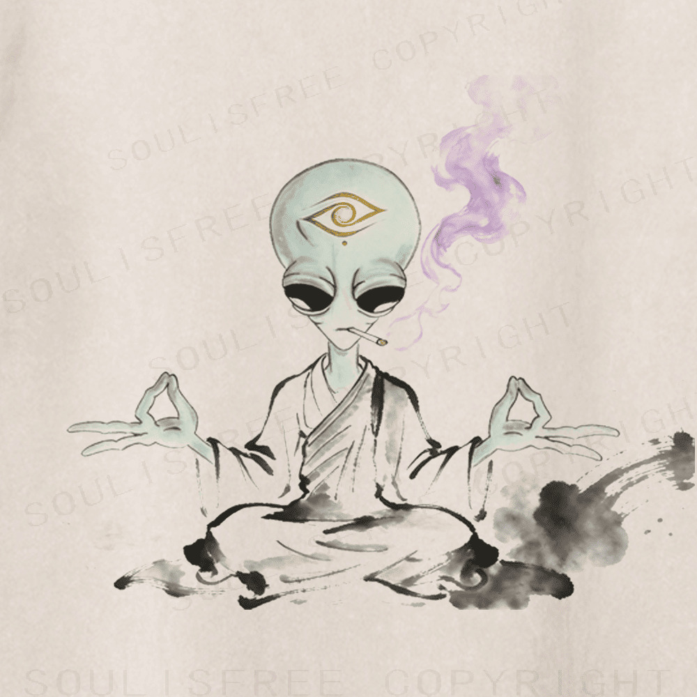 Soulisfree Galactic Mind Expansion  Artistic Washed Tee