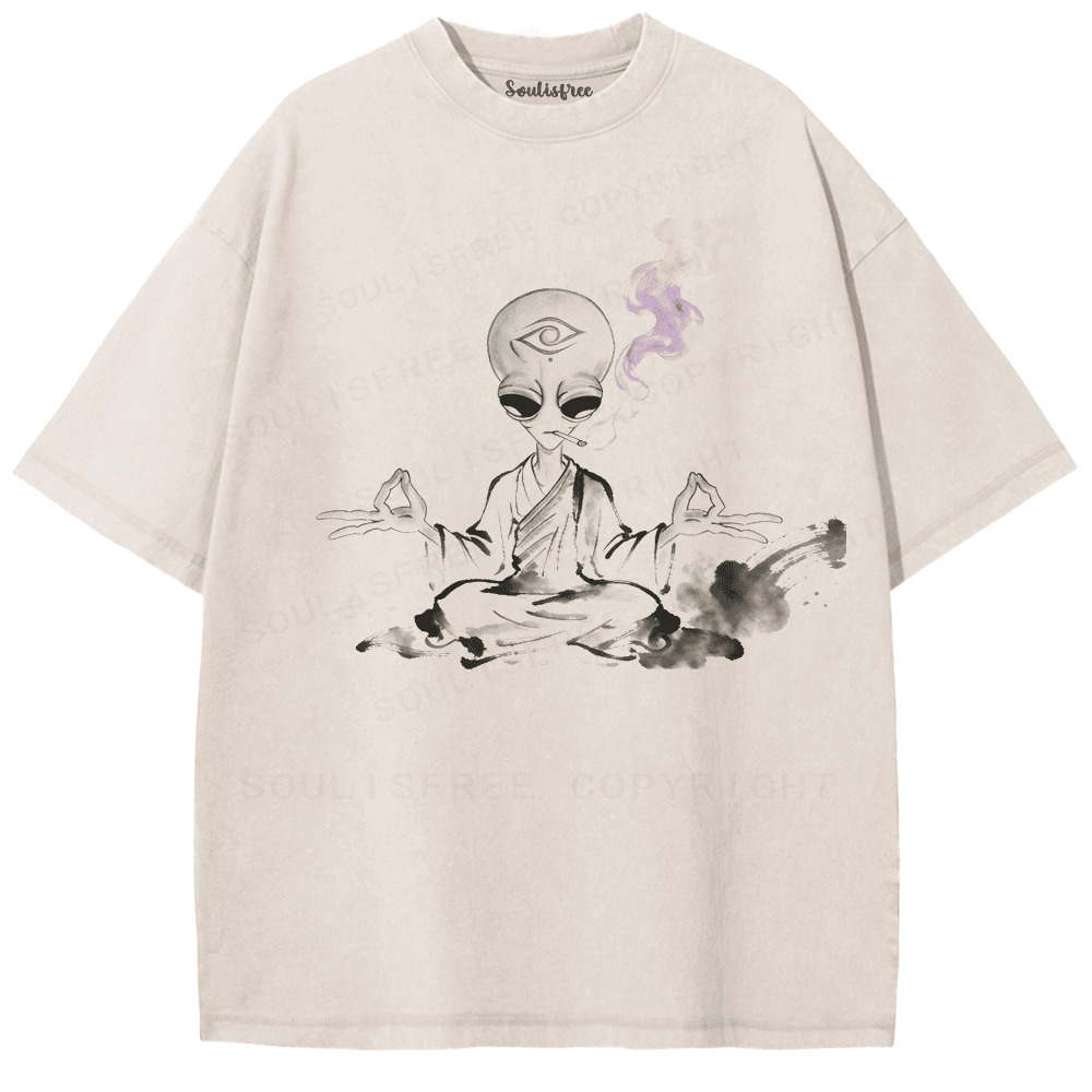 Soulisfree Galactic Mind Expansion  Artistic Washed Tee
