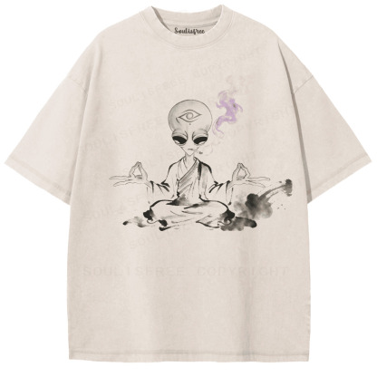 Soulisfree Galactic Mind Expansion  Artistic Washed Tee
