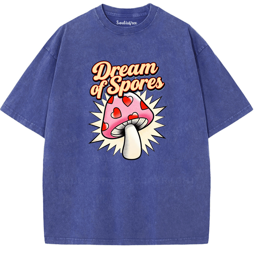Soulisfree Wander into Dream Spores Artistic Washed Tee