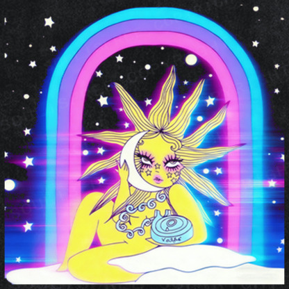 Soulisfree Goddess of the Rainbow Gate Artistic Washed Tee