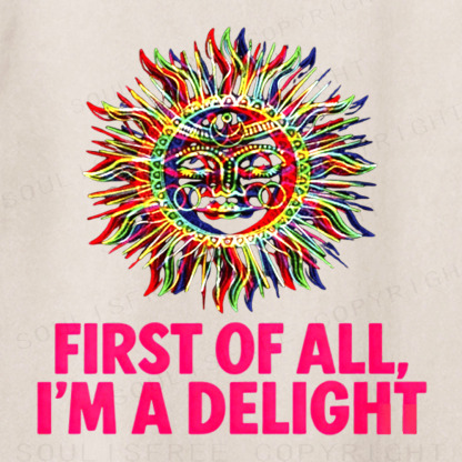 Soulisfree Trippy Sunbeam Delight Artistic Washed Tee