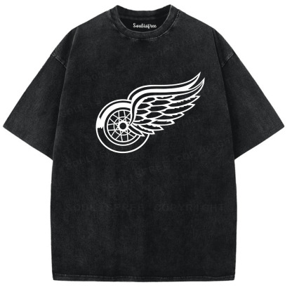 Soulisfree World Cup Spirit: Winged Triumph Artistic Washed Tee
