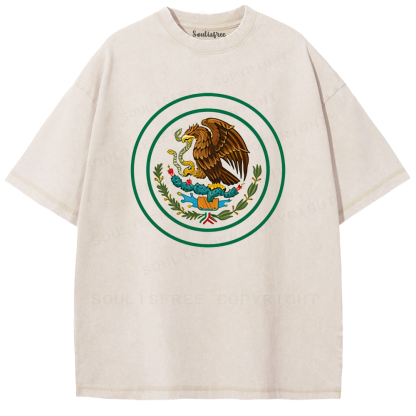 Soulisfree Heritage Soars: National Symbol Artistic Washed Tee