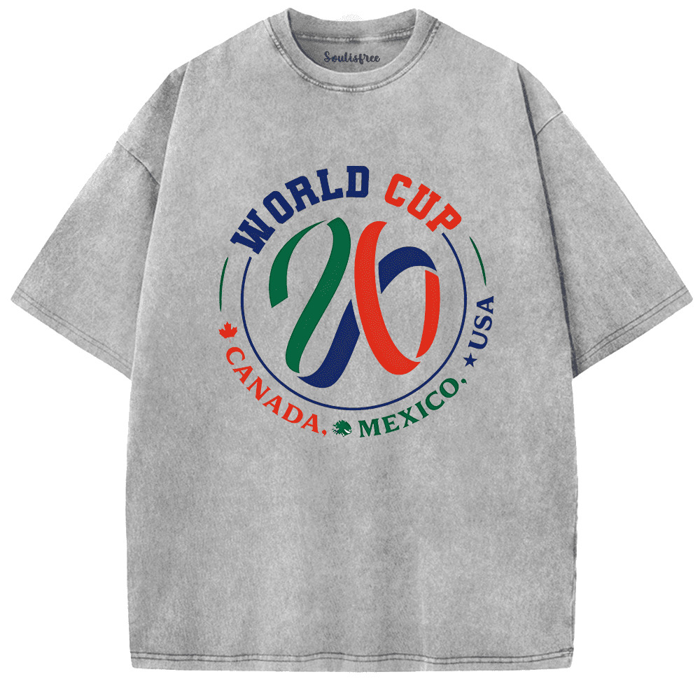 Soulisfree The Road to 2026: World Cup Champion Washed Tee