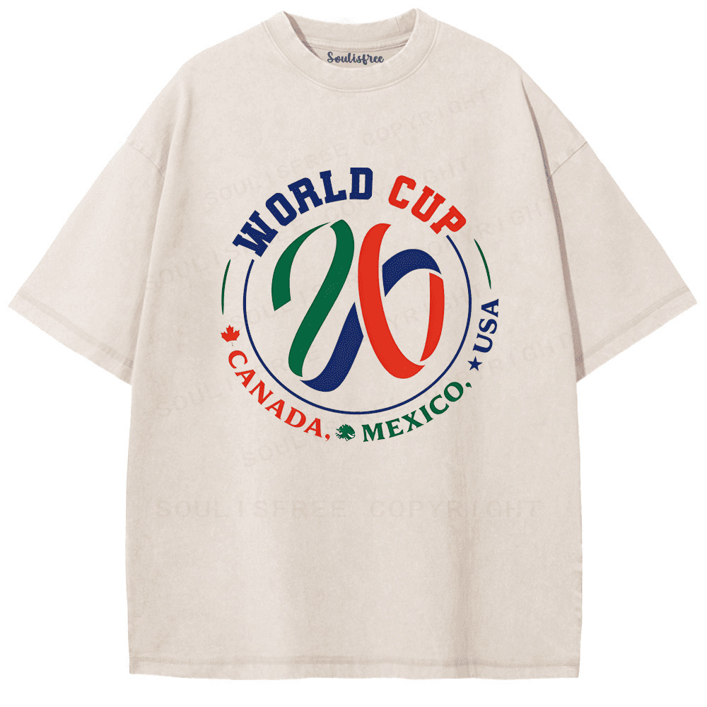 Soulisfree The Road to 2026: World Cup Champion Washed Tee