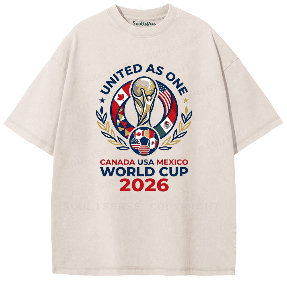 Soulisfree Stand United: 2026 World Cup Champion Washed Tee