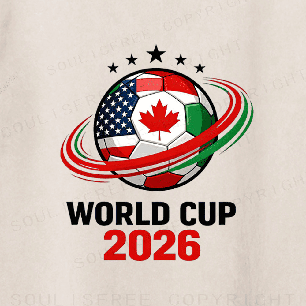 Soulisfree Global Harmony: 2026 World Cup Champion Washed Tee