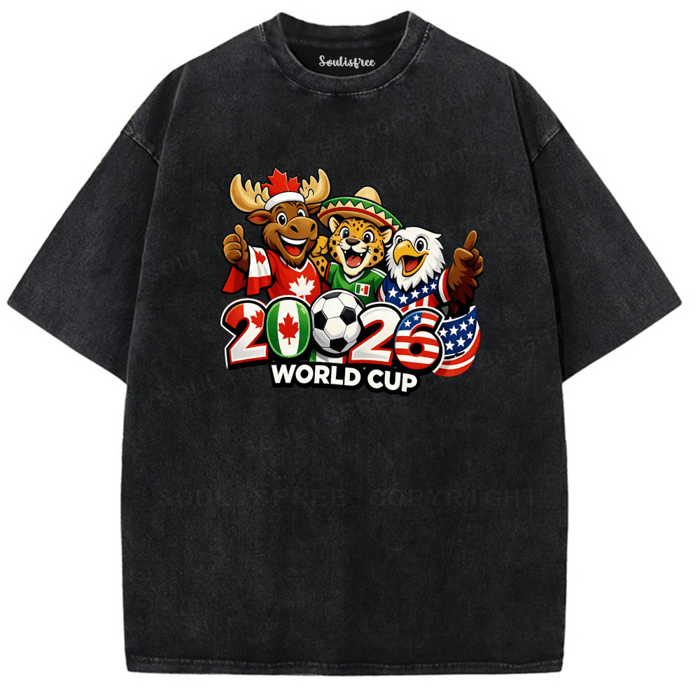 Soulisfree Celebrate Together: 2026 World Cup Champion Washed Tee