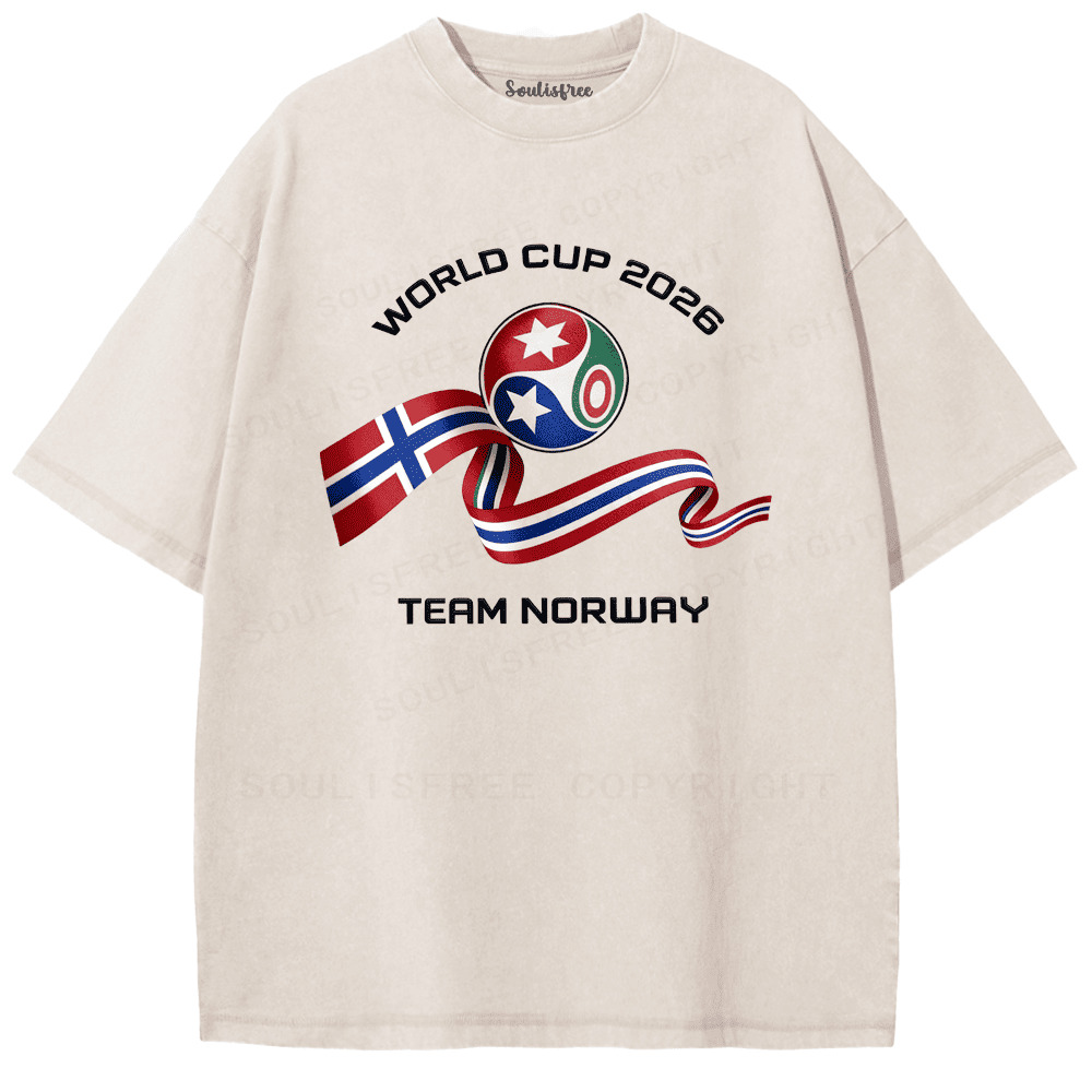 Soulisfree TEAM NORWAY Eternal Northern Glory Washed Tee