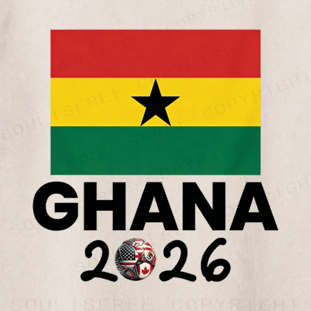 Soulisfree GHANA National Flag Classic Washed Tee