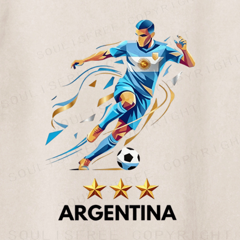 Soulisfree ARGENTINA Iconic Striker Legend Washed Tee