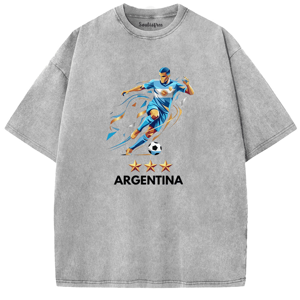 Soulisfree ARGENTINA Iconic Striker Legend Washed Tee