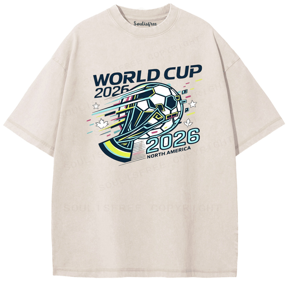 Soulisfree WORLD CUP Dynamic Trophy Sequence Washed Tee