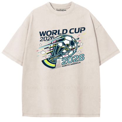 Soulisfree WORLD CUP Dynamic Trophy Sequence Washed Tee