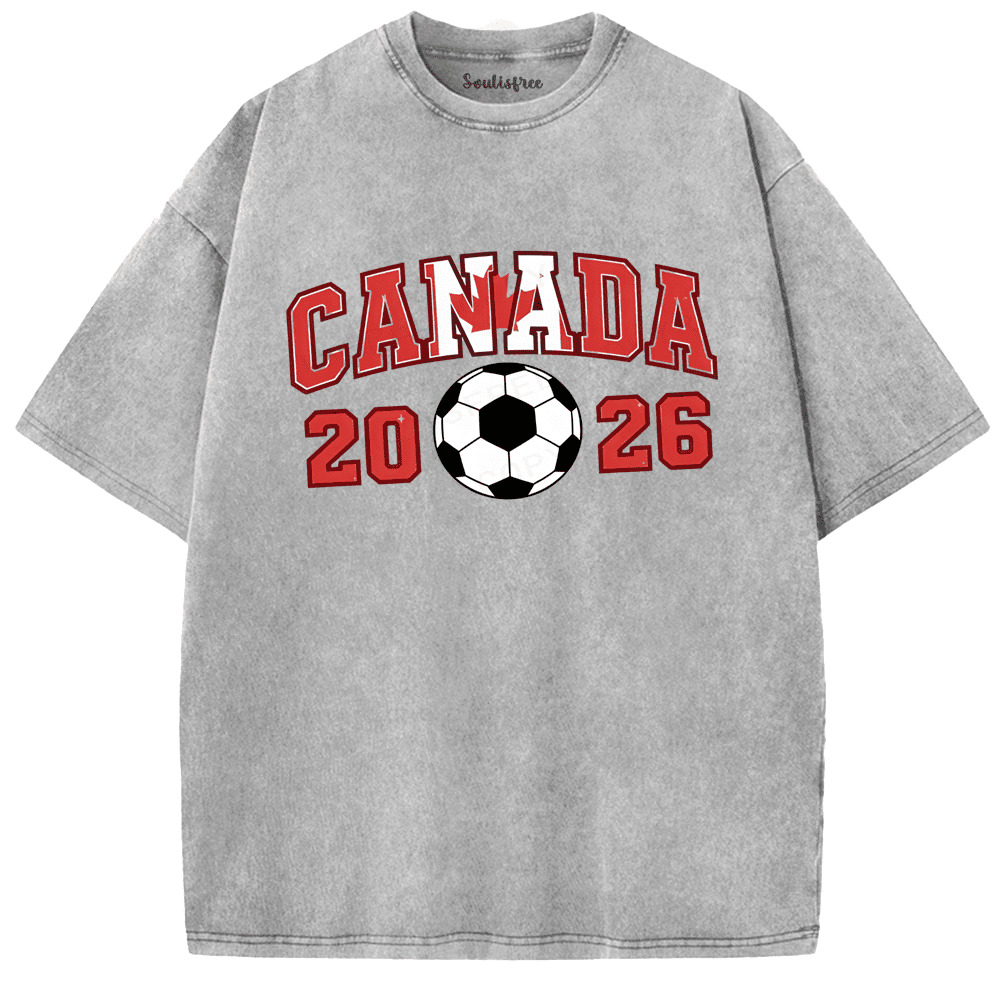 Soulisfree CANADA Collegiate Soccer Spirit Washed Tee