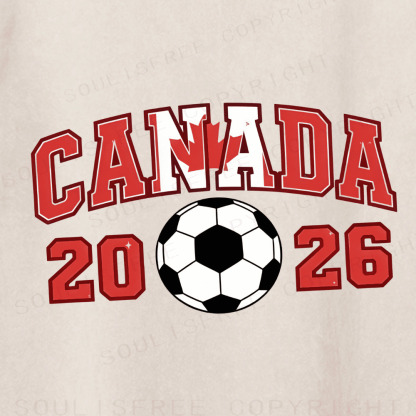 Soulisfree CANADA Collegiate Soccer Spirit Washed Tee