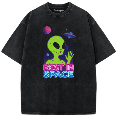 Soulisfree Futuristic Void Synthwave Spirit Washed Tee