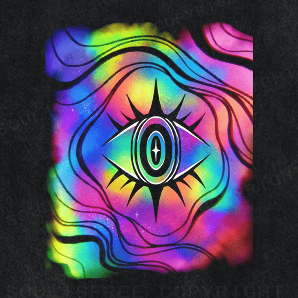 Soulisfree Interstellar Pupil Psychedelic Dream Washed Tee