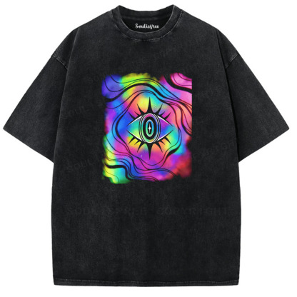 Soulisfree Interstellar Pupil Psychedelic Dream Washed Tee