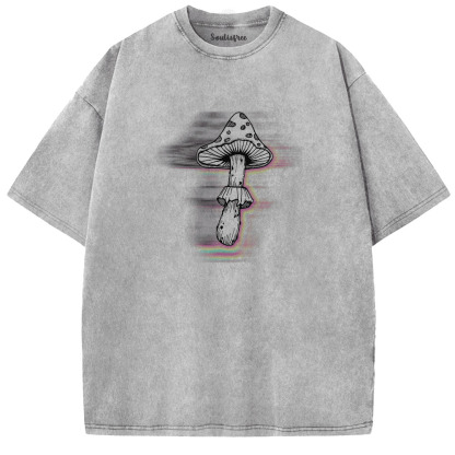 Soulisfree MUSHROOM DRIFT Motion Blur Washed Tee