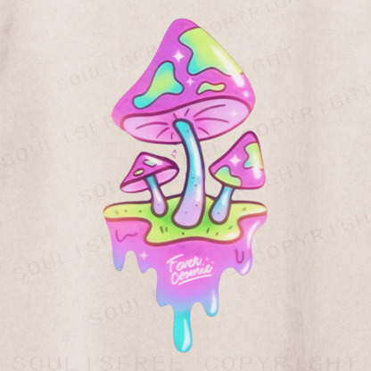 Soulisfree Vibrant Illusion Trip Aesthetic Washed Tee