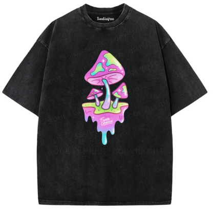 Soulisfree Vibrant Illusion Trip Aesthetic Washed Tee