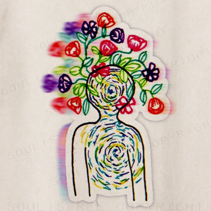 Soulisfree Creative Illusion Flow State Washed Tee