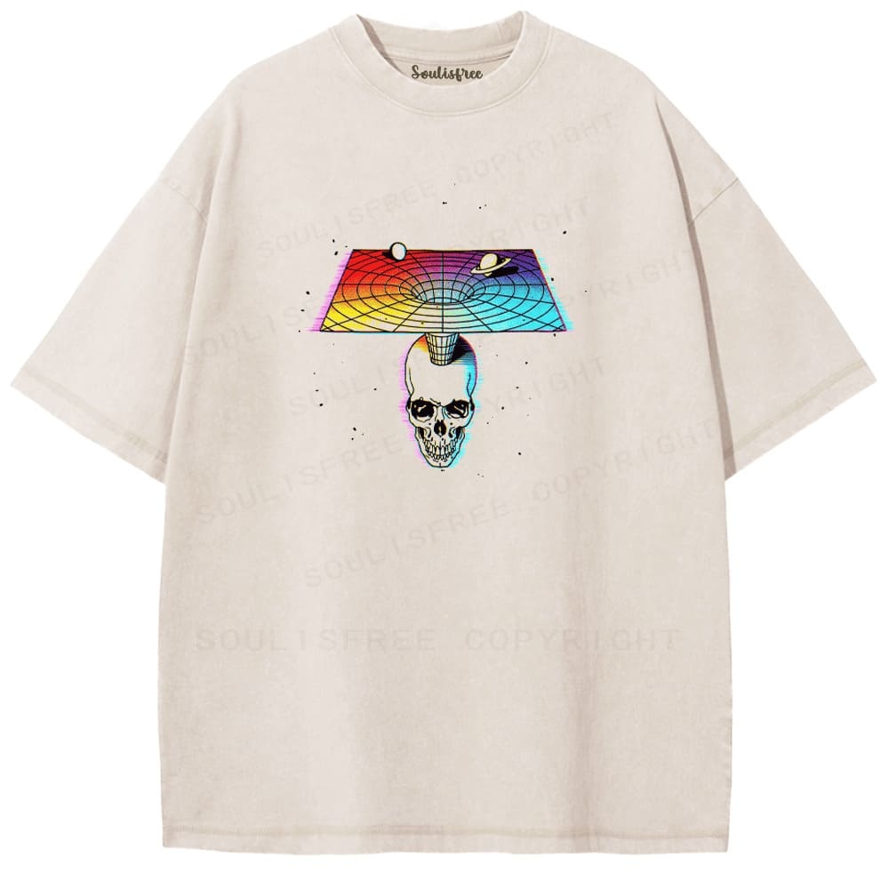 Designed Soulisfree Third Eye Under the Mushroom Artistic Washed Tee | Soulisfree