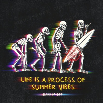 Soulisfree Summer Vibes Process Illusion Washed Tee