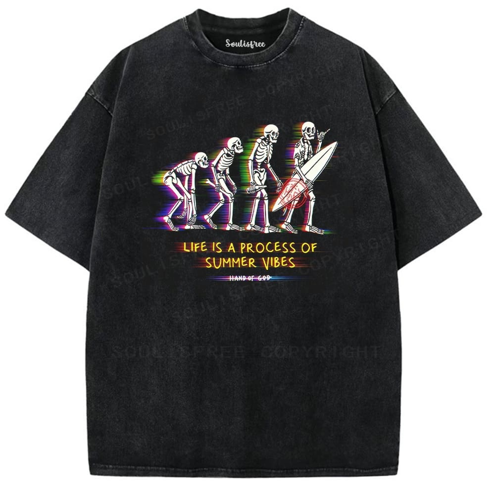 Designed Soulisfree Third Eye Under the Mushroom Artistic Washed Tee | Soulisfree