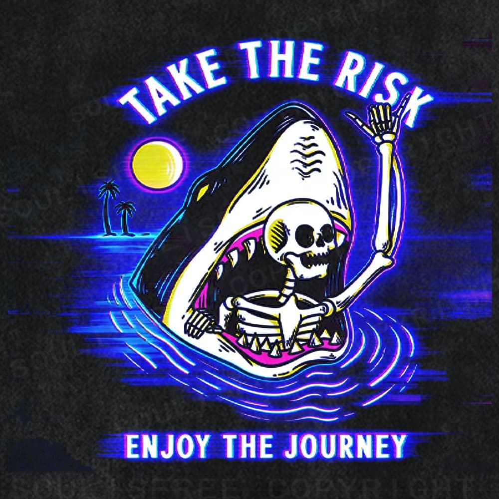 Soulisfree Shark Bite Adventure Illusion Washed Tee