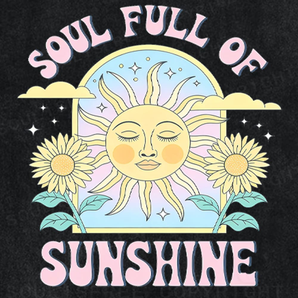 Soulisfree Soul Full Sunshine Glow Washed Tee