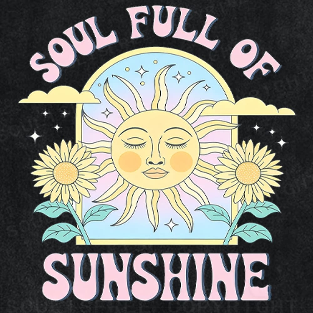 Soulisfree Soul Full Sunshine Glow Washed Tee