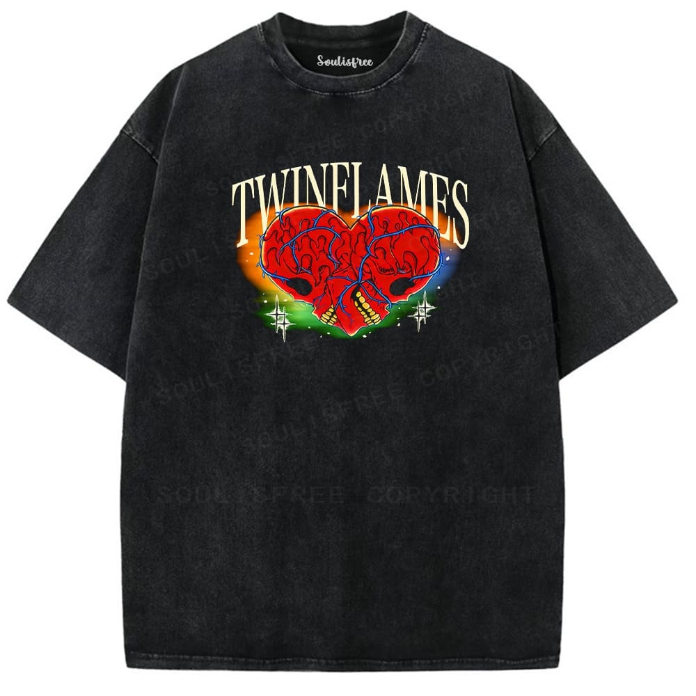 Designed Soulisfree Wander into Dream Spores Artistic Washed Tee | Soulisfree