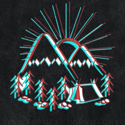 Soulisfree Mountain Camp Dual Tone Illusion Washed Tee