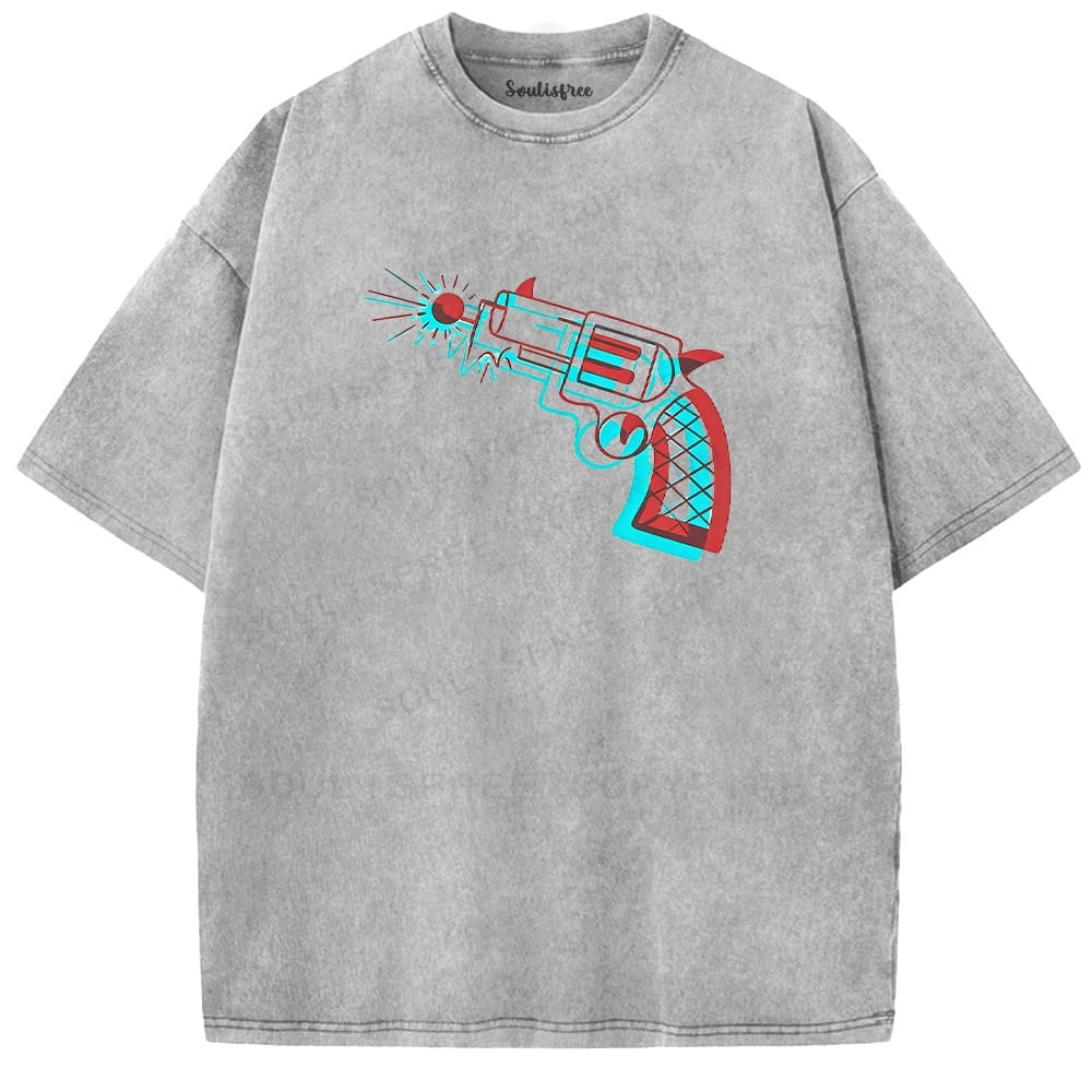 Designed Soulisfree Wander into Dream Spores Artistic Washed Tee | Soulisfree