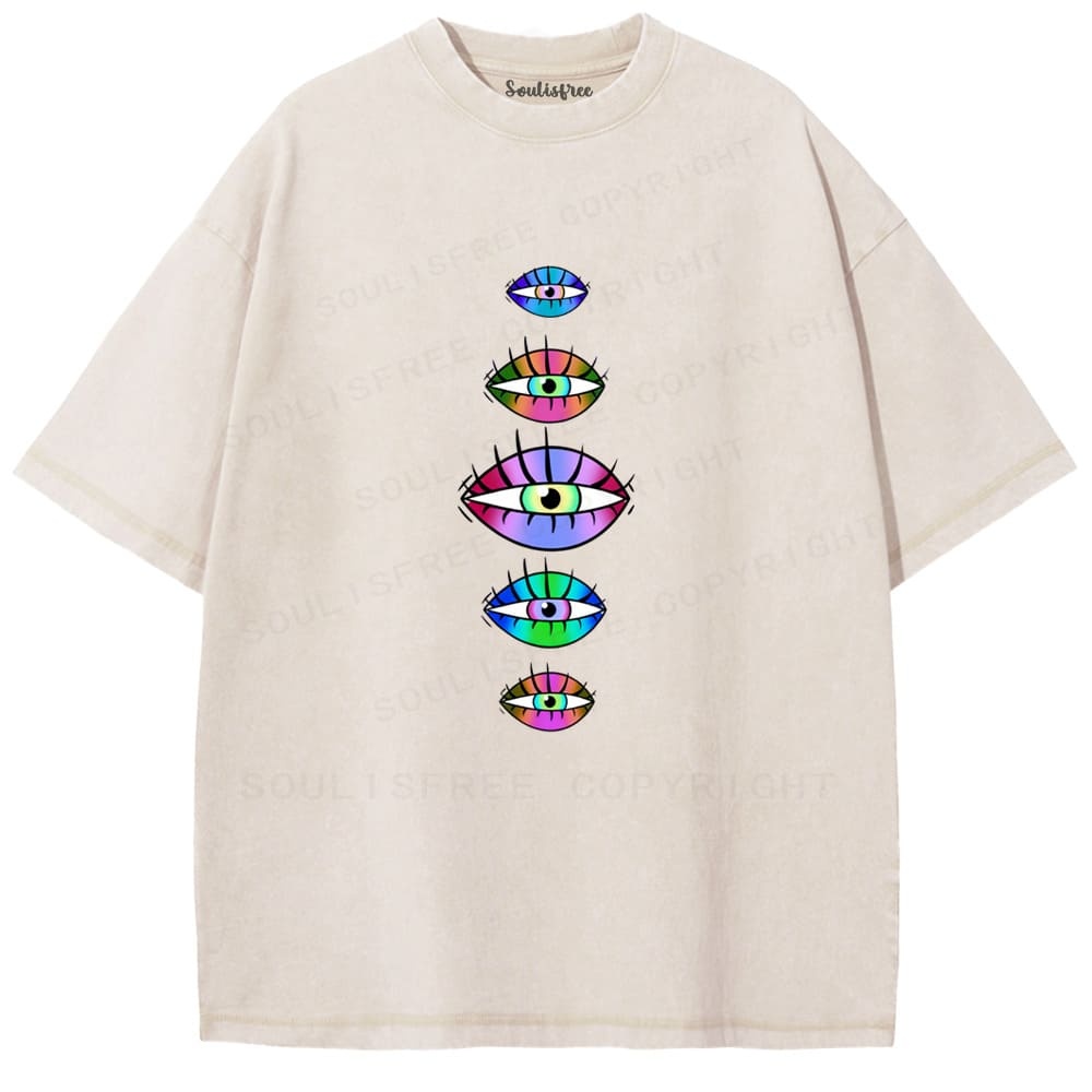 Designed Soulisfree Wander into Dream Spores Artistic Washed Tee | Soulisfree