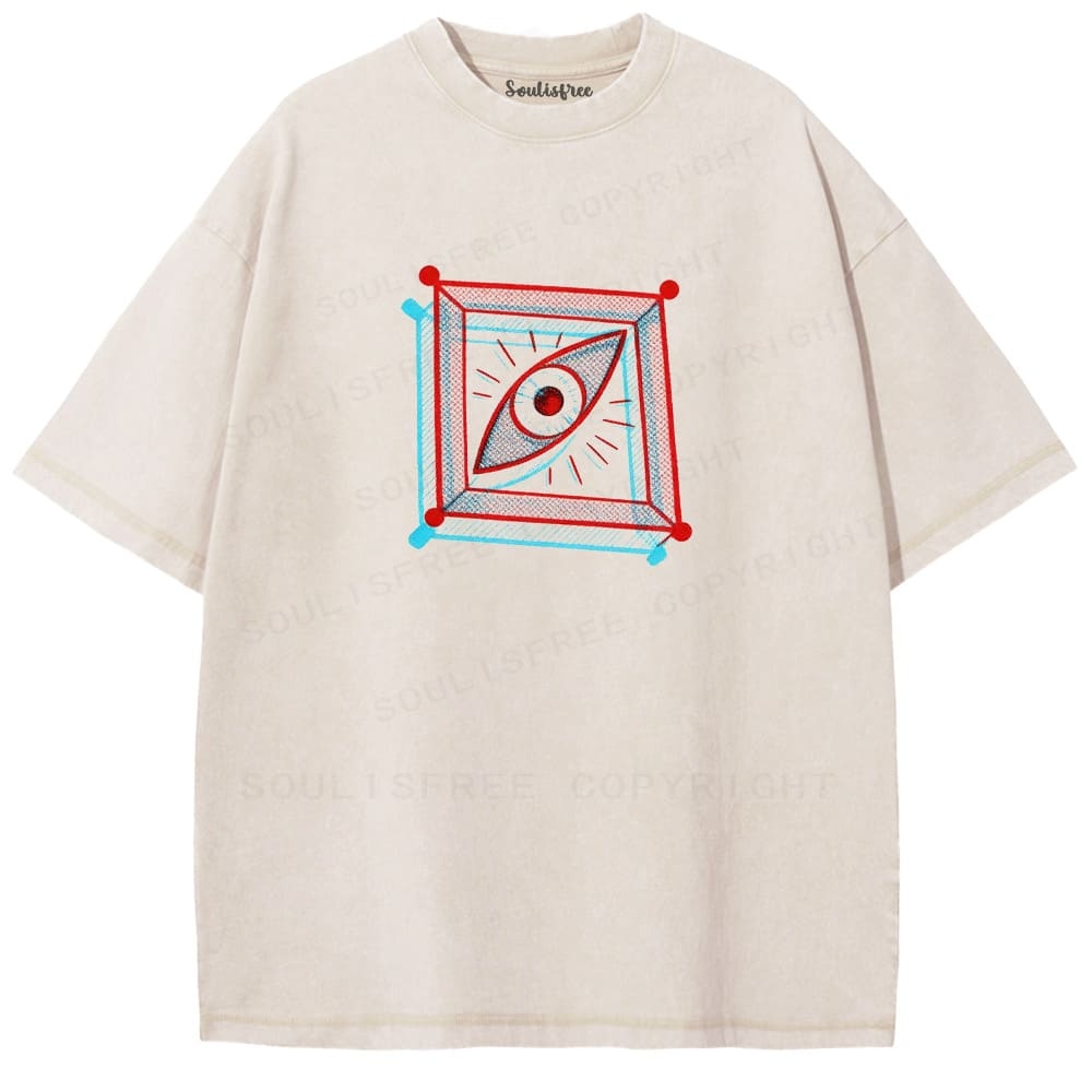 Designed Soulisfree Wander into Dream Spores Artistic Washed Tee | Soulisfree