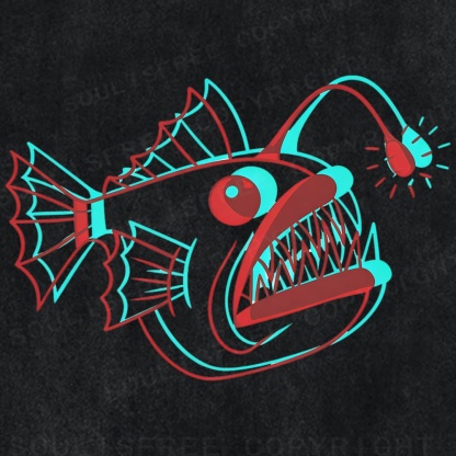 Soulisfree Deep Sea Lure Illusion Washed Tee