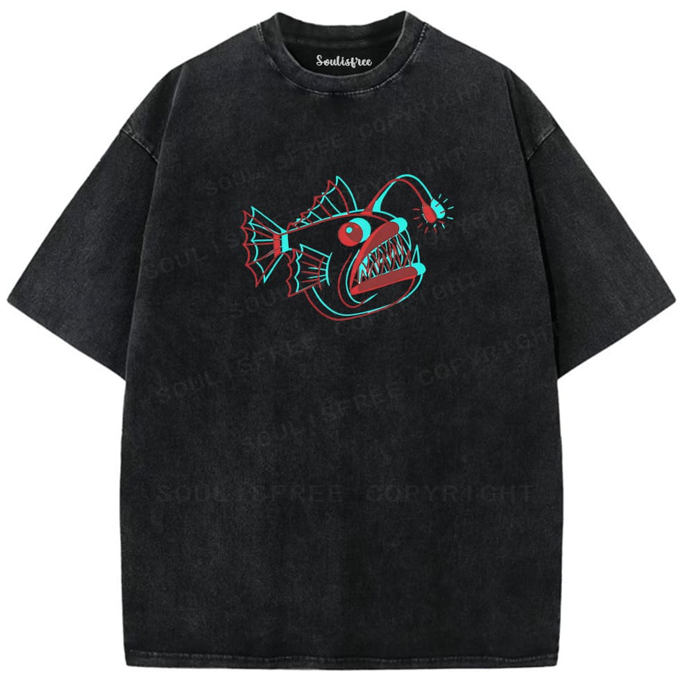 Soulisfree Deep Sea Lure Illusion Washed Tee